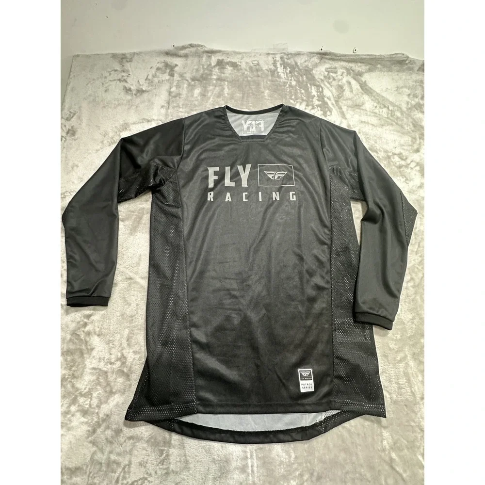 Fly Racing Performance‎ Jersey Men's Size Medium Black Long Sleeve Moto X EUC